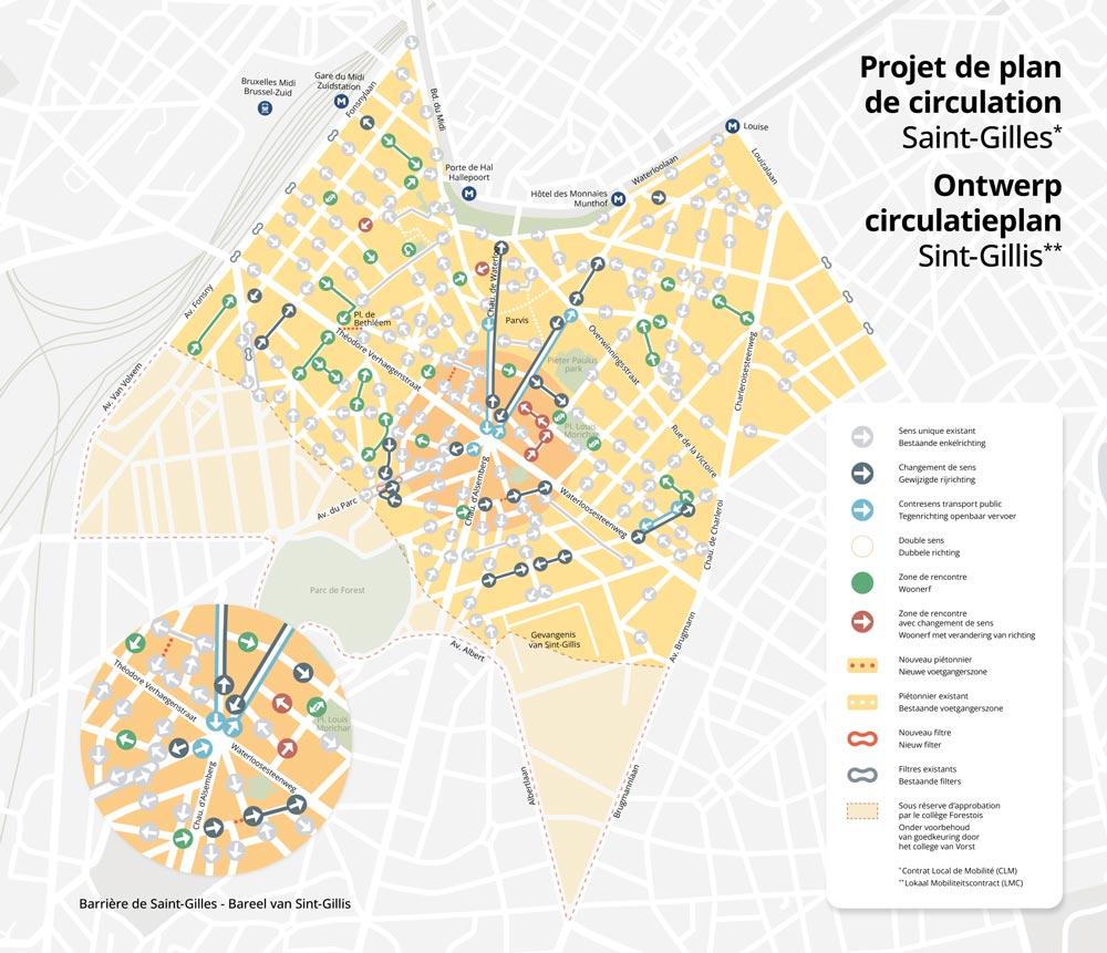 LOKAAL MOBILITEITSCONTRACT Sint-Gillis Voorplein verkeer plan